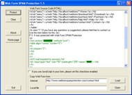 es Web Form SPAM Protection screenshot